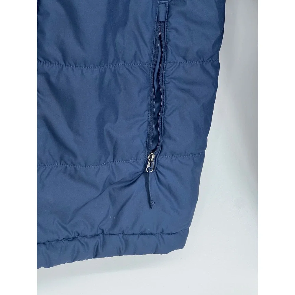 The North Face Mens Puffer Jacket Navy Blue Black Colorblock Insulated‎ Small